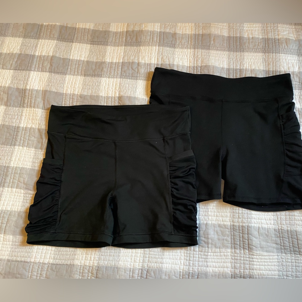 Fabletics bike shorts bundle of two